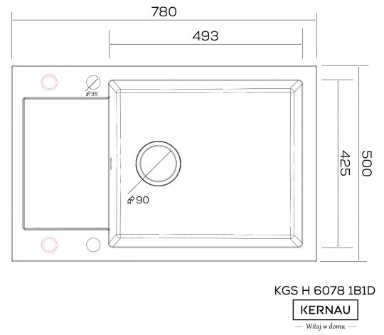 KGS H 6078 1B1D BLACK METALLIC